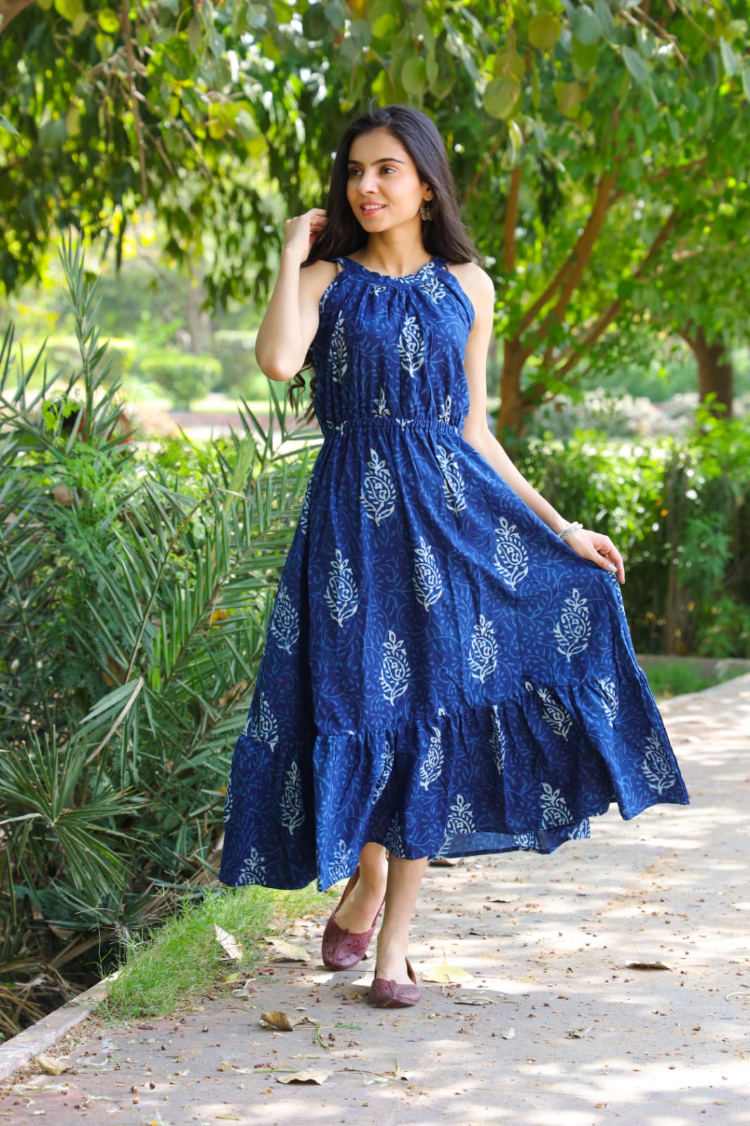 Amazon.com: block print dress, women cotton dress, indian cotton dress,  printed cotton dress, short sleeve dress (XS) : Handmade Products